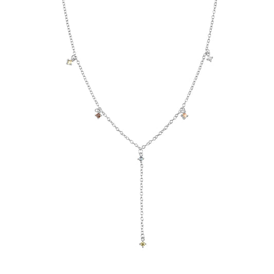 925 Sterling Silver Zircon Necklace