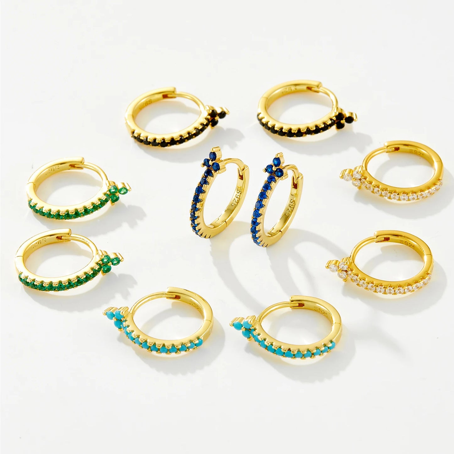 925 Sterling Silver Zircon Earrings