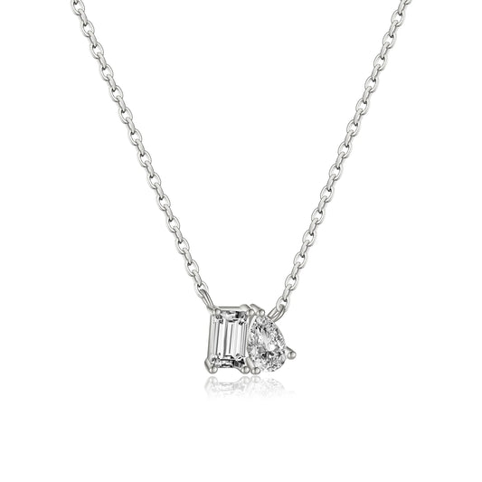 925 Sterling Silver Zircon Pendant