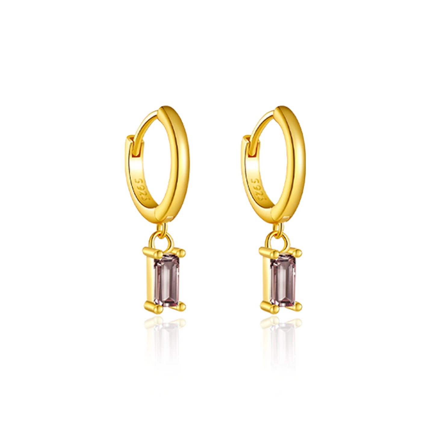 925 Sterling Silver Crystal Earrings