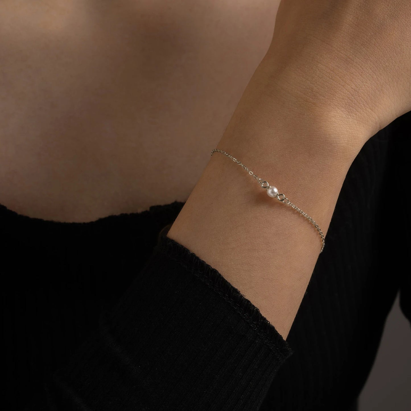 925 Sterling Silver Classic Pearl Bracelet