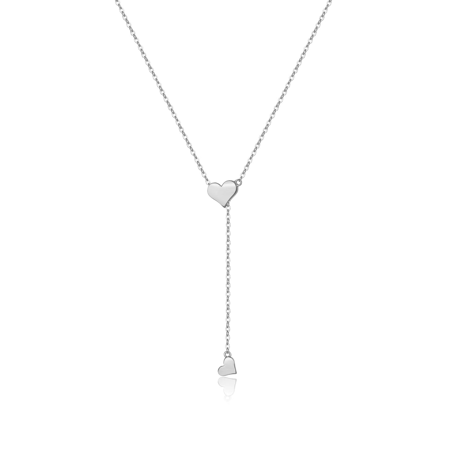 925 Sterling Silver Adjustable Heart Pendant