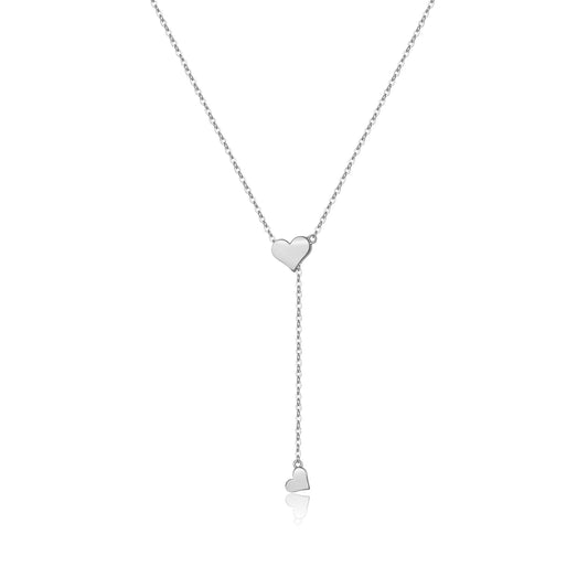 925 Sterling Silver Adjustable Heart Pendant