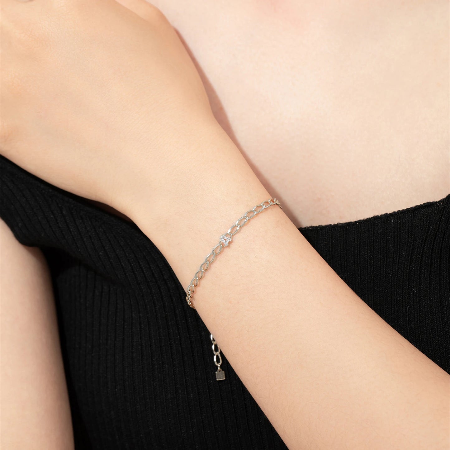 925 Sterling Silver Zircon Bracelet