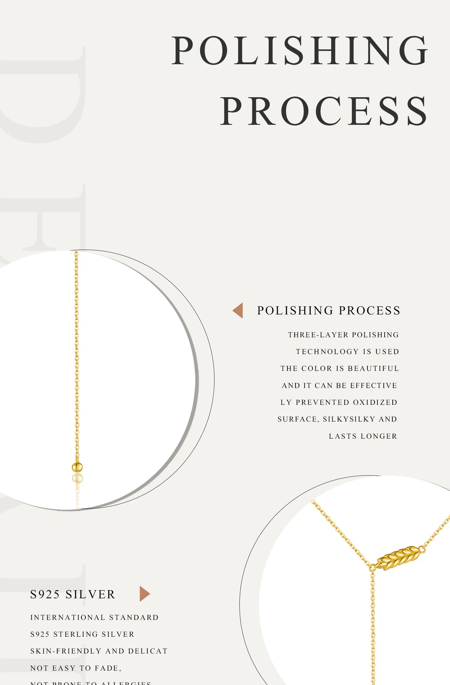 925 Sterling Silver Wheat Leaf Pendant