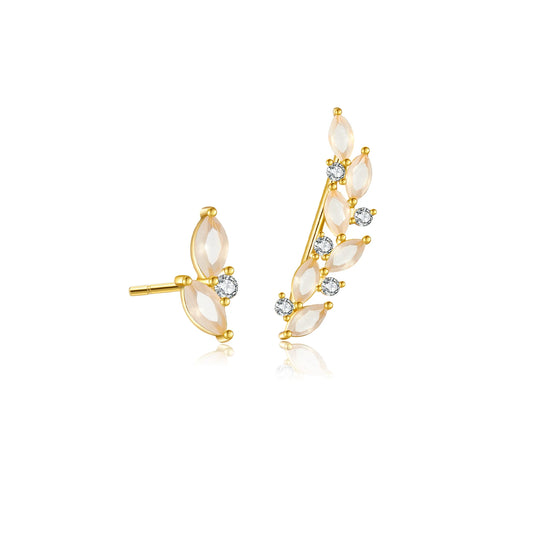 925 Sterling Silver Gemstone Stud Earrings