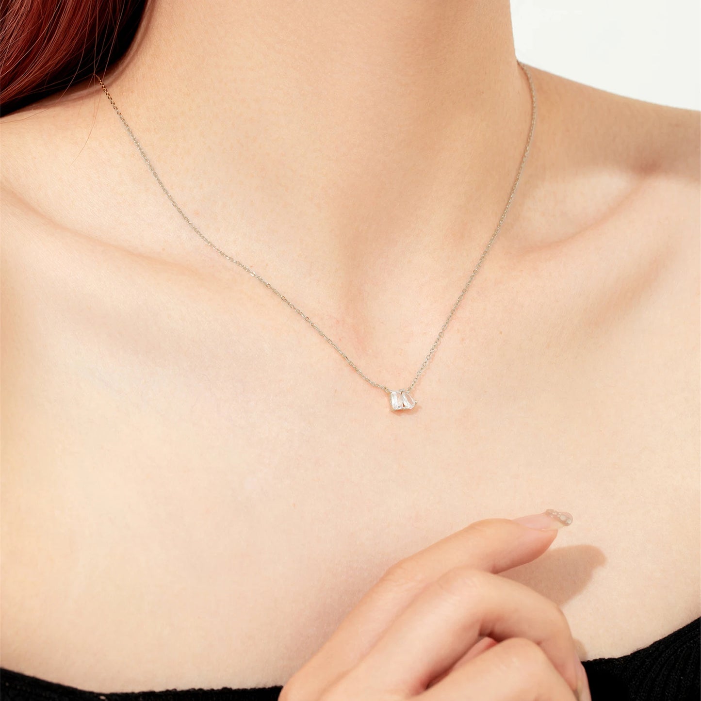925 Sterling Silver Zircon Pendant