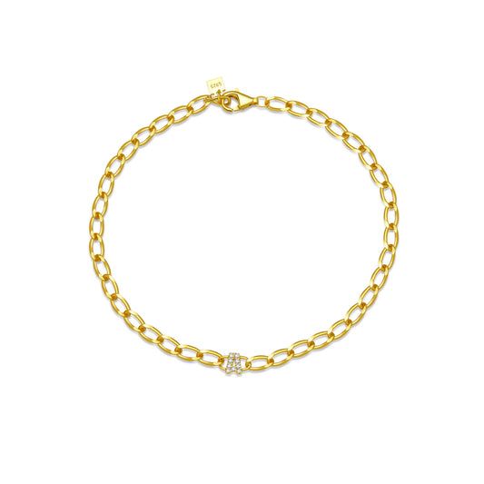 925 Sterling Silver Zircon Bracelet
