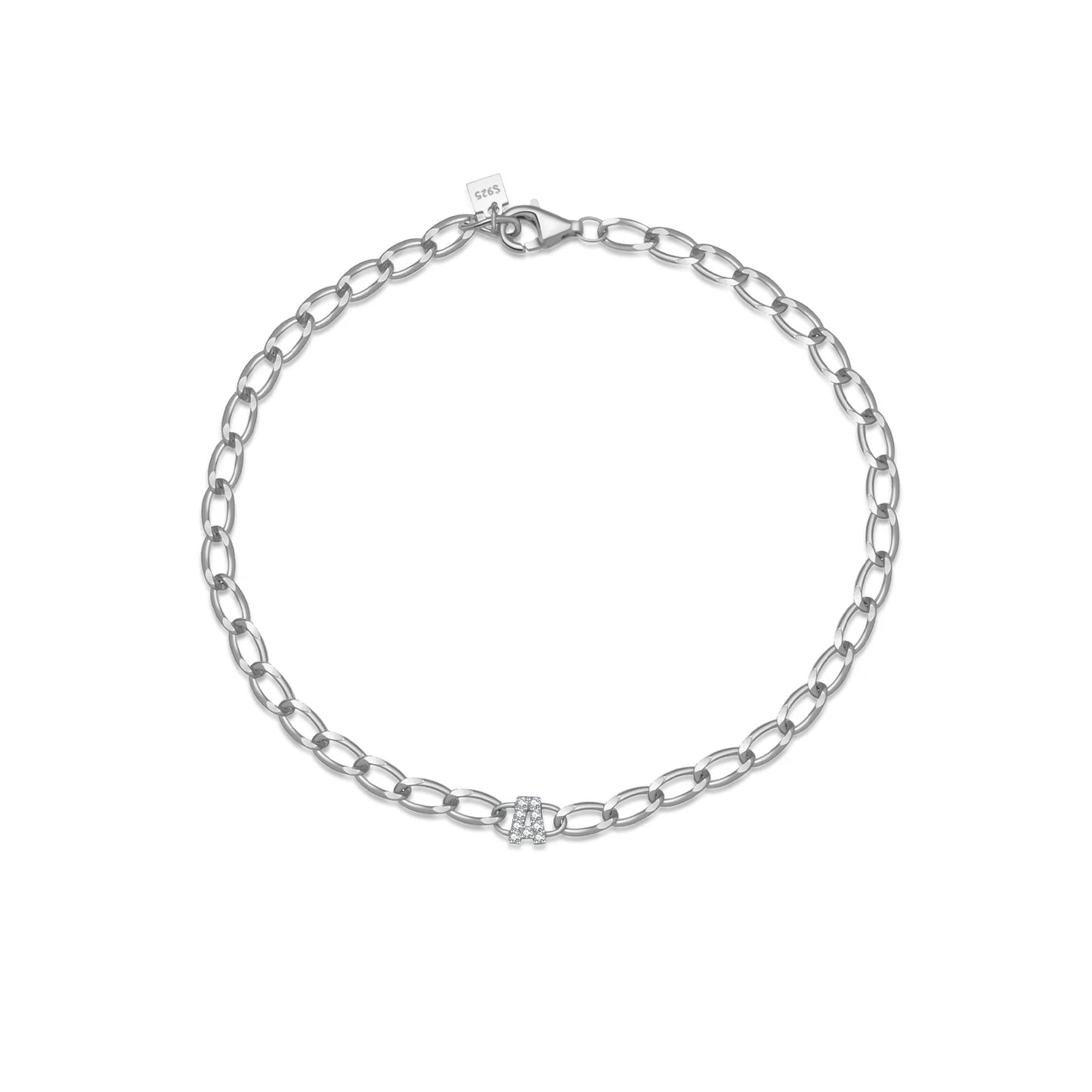925 Sterling Silver Zircon Bracelet