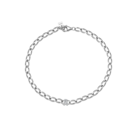925 Sterling Silver Zircon Bracelet