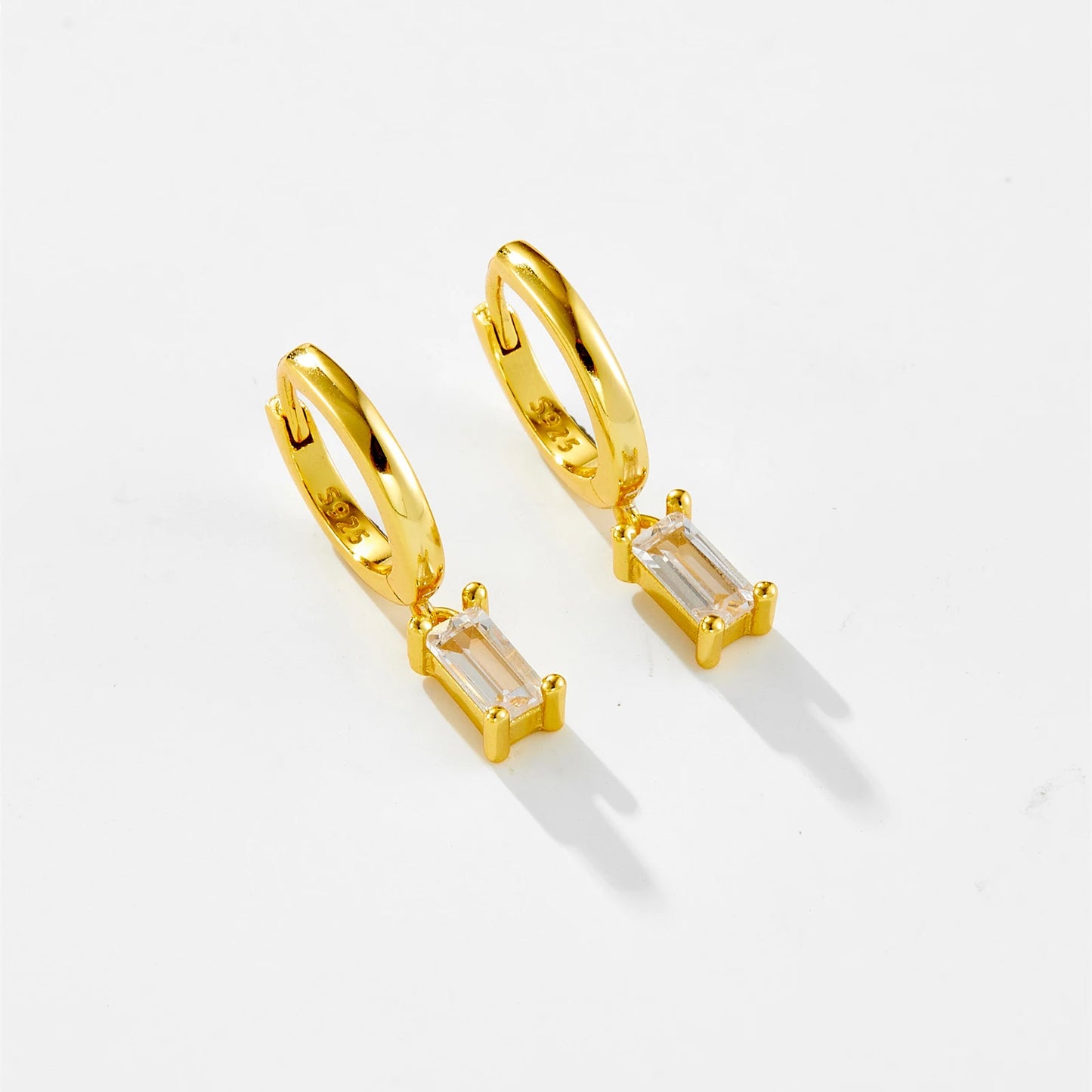 925 Sterling Silver Crystal Earrings