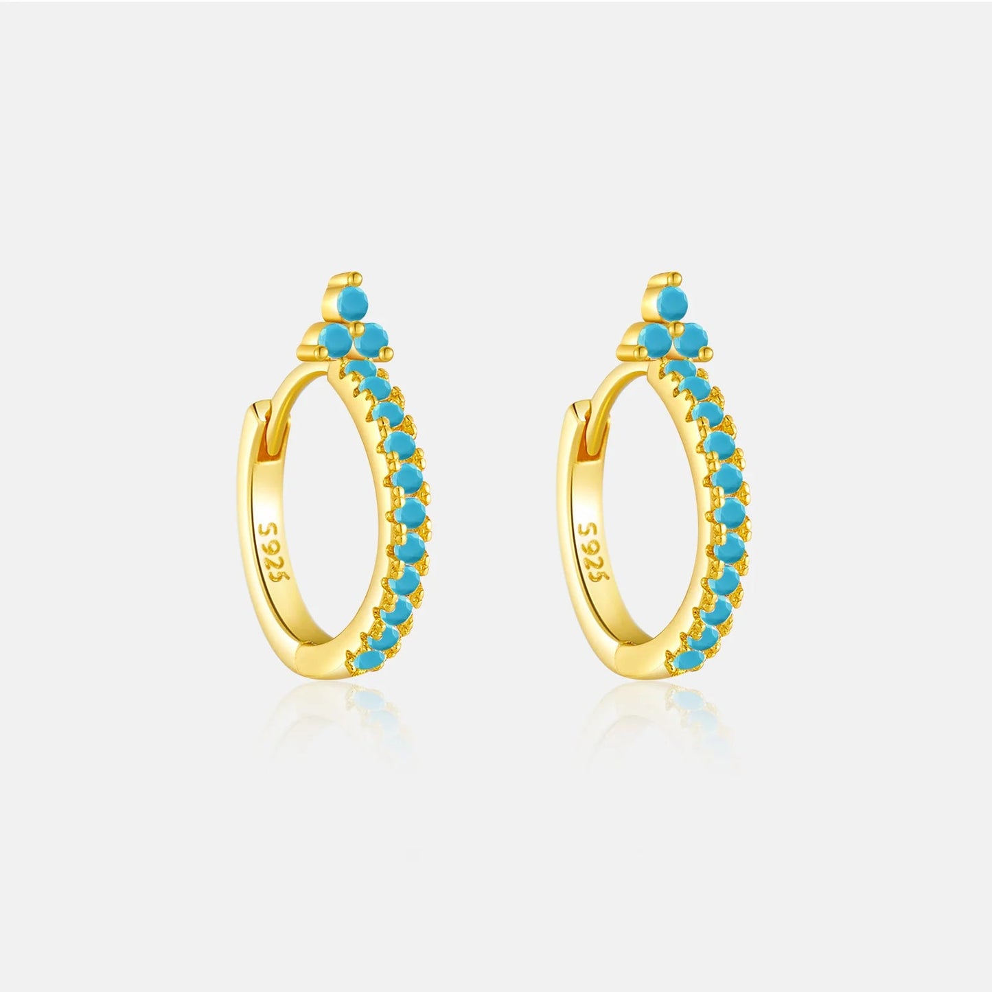 925 Sterling Silver Zircon Earrings