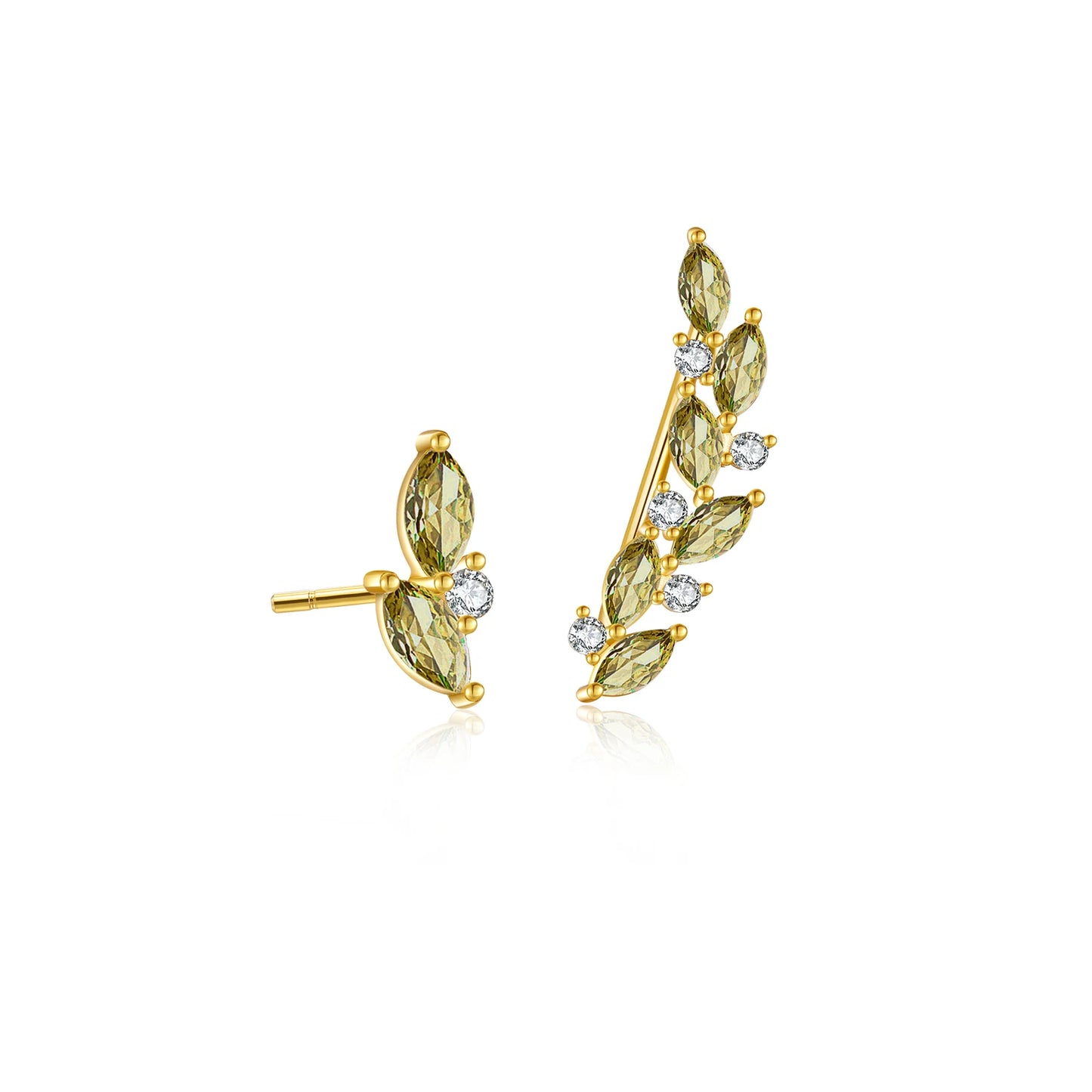 925 Sterling Silver Gemstone Stud Earrings
