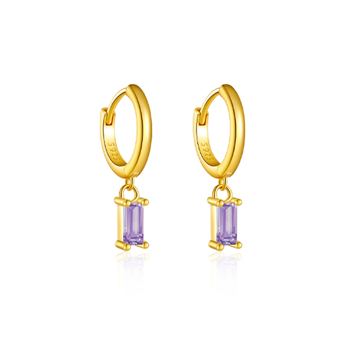 925 Sterling Silver Crystal Earrings