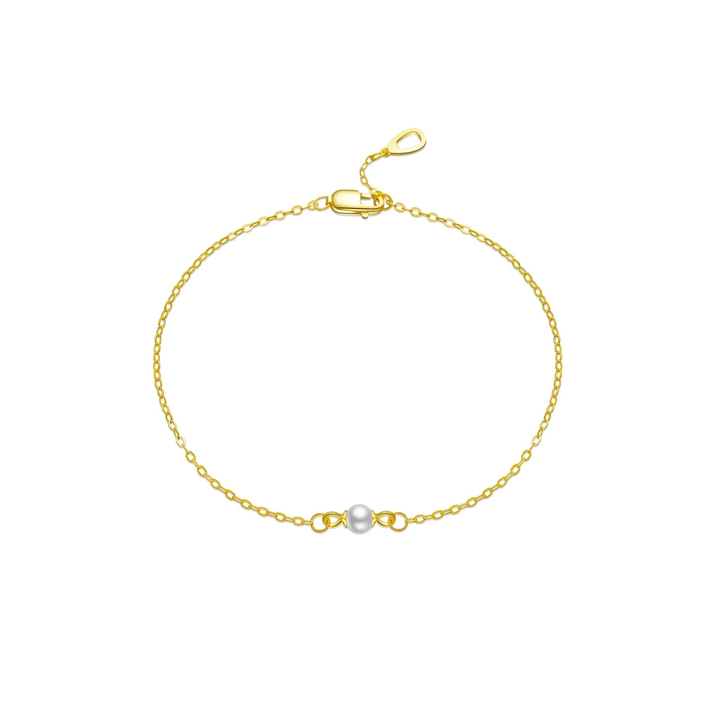 925 Sterling Silver Classic Pearl Bracelet