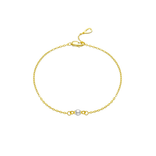 925 Sterling Silver Classic Pearl Bracelet