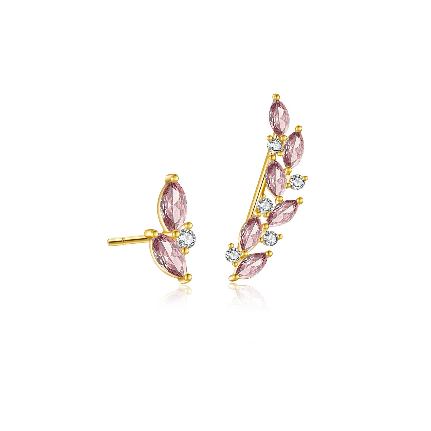 925 Sterling Silver Gemstone Stud Earrings