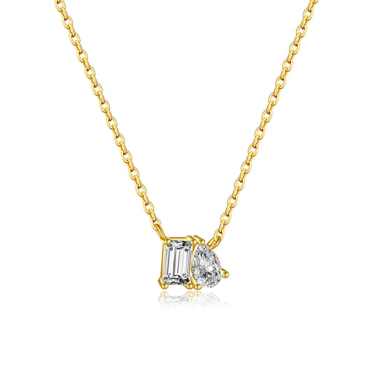 925 Sterling Silver Zircon Pendant