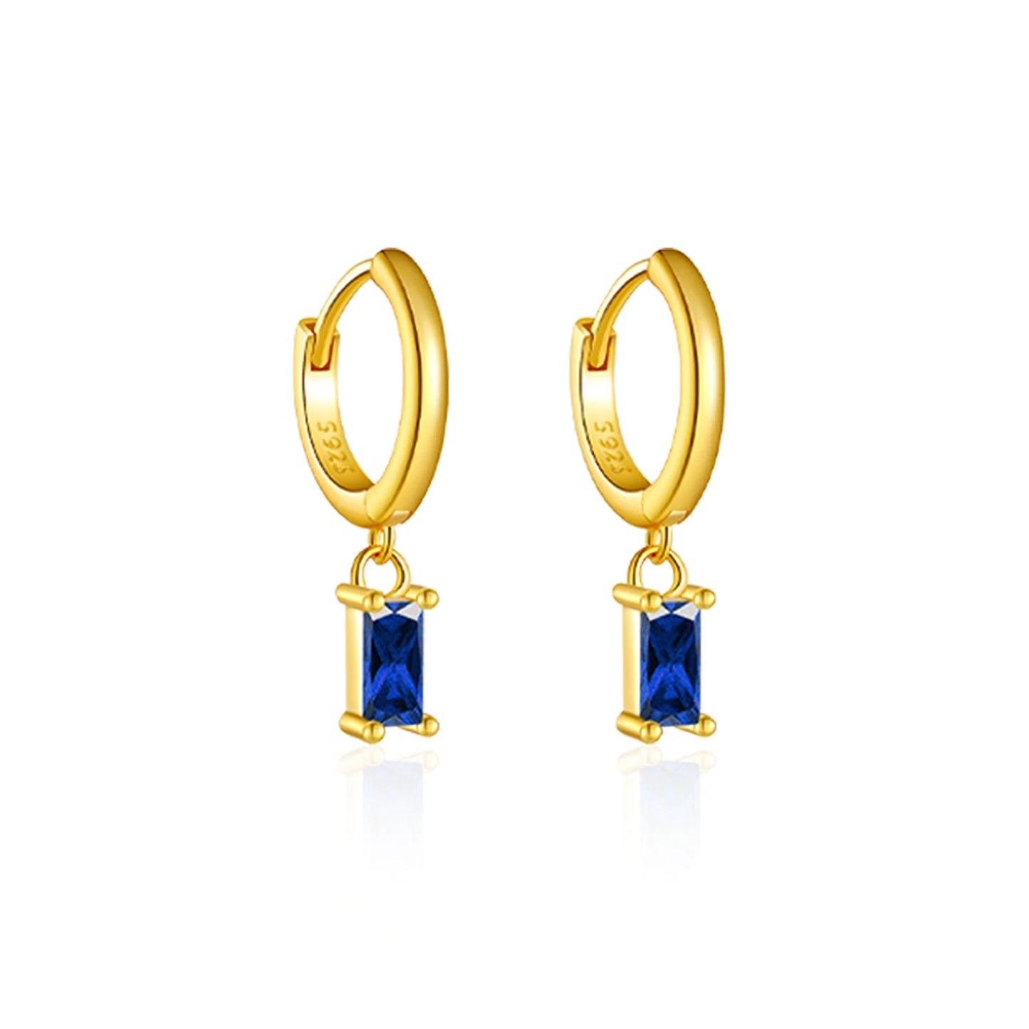925 Sterling Silver Crystal Earrings