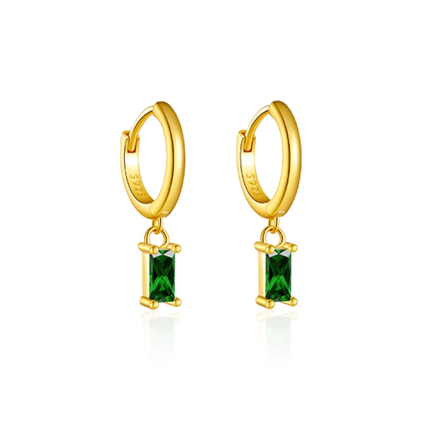 925 Sterling Silver Crystal Earrings