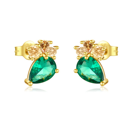 925 Sterling Silver Zircon Stud Earrings