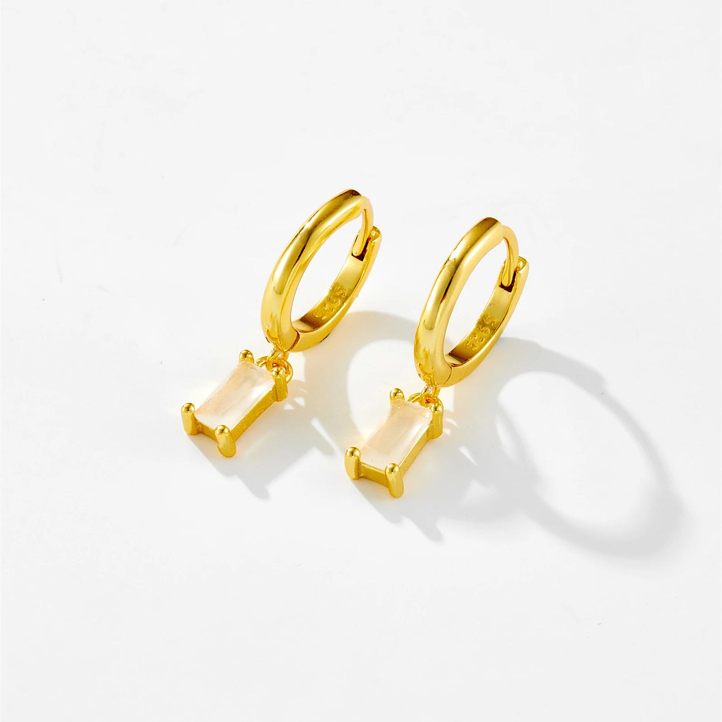 925 Sterling Silver Crystal Earrings