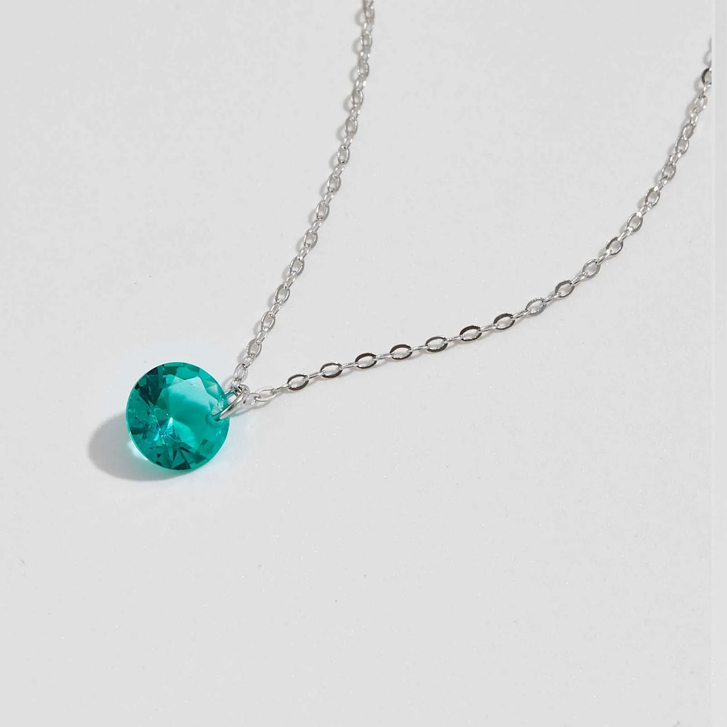Give me a product description for 925 Sterling Silver Mint Green Pendant
