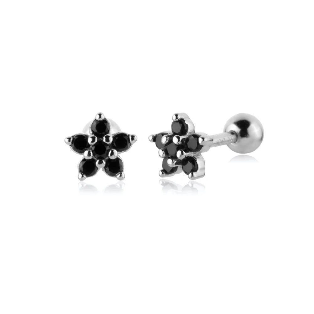 925 Sterling Silver Star Stud Earrings