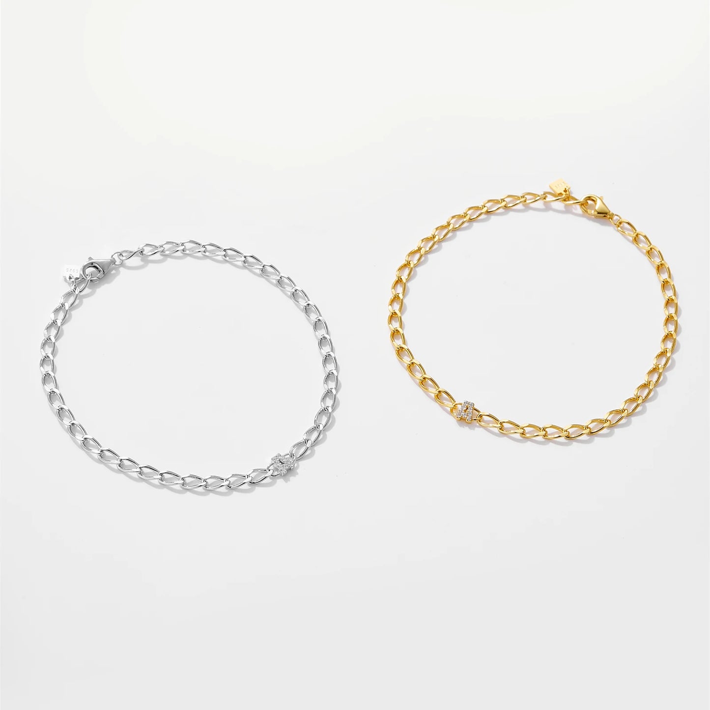 925 Sterling Silver Zircon Bracelet