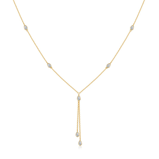 925 Sterling Silver Zircon Necklace