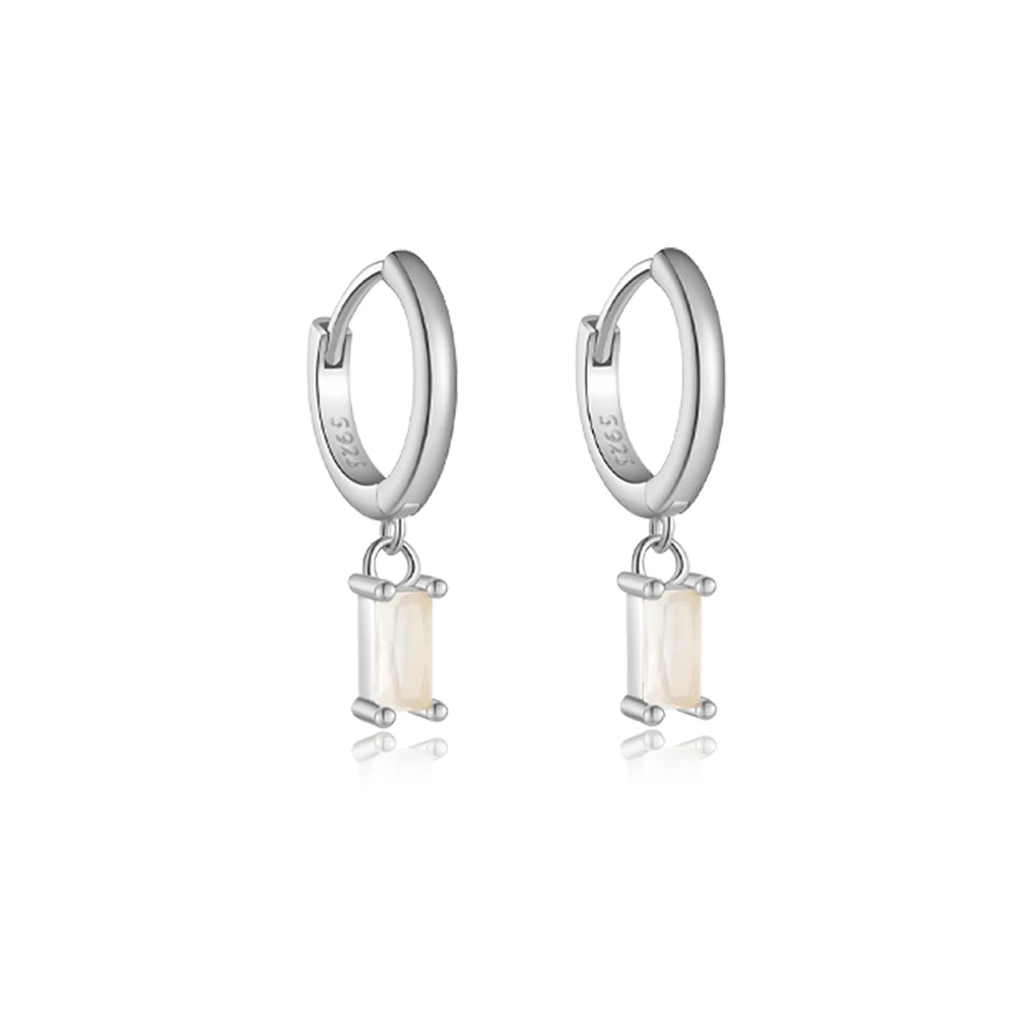 925 Sterling Silver Crystal Earrings