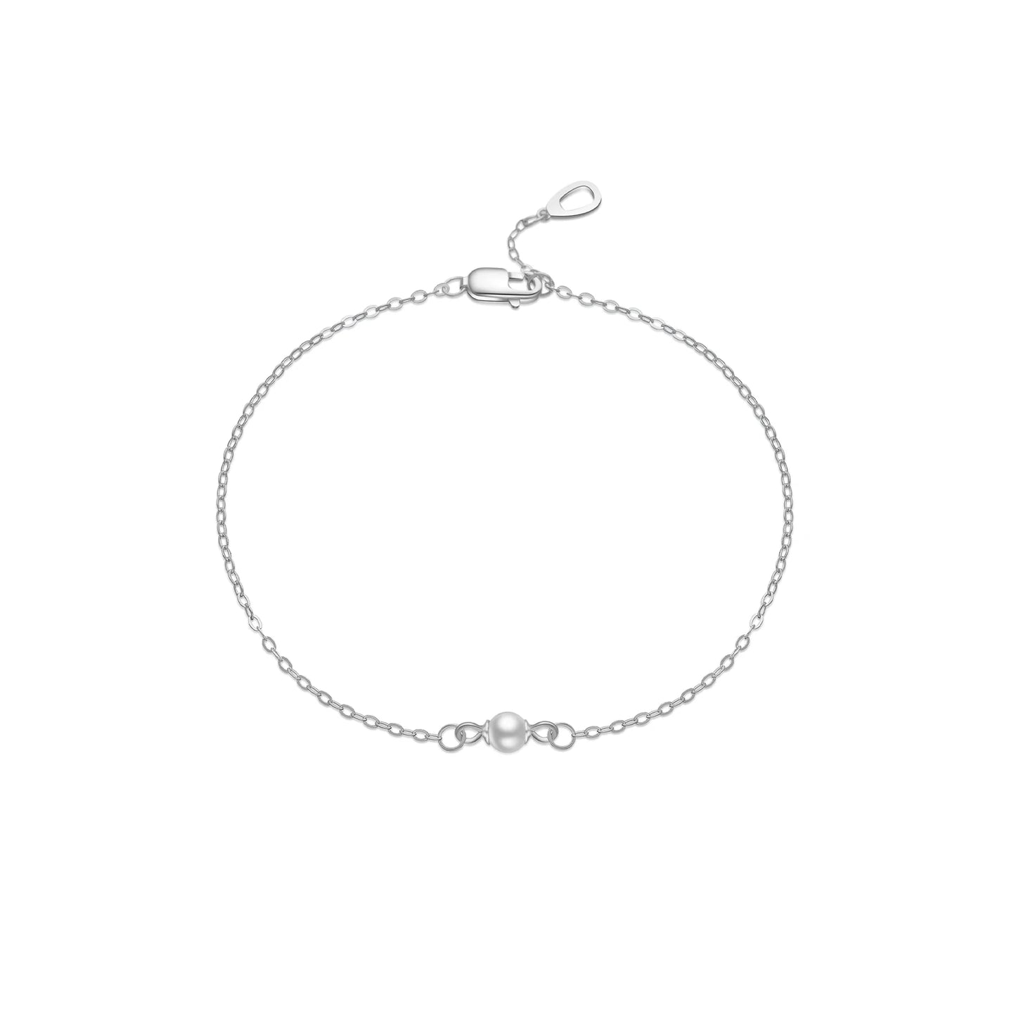 925 Sterling Silver Classic Pearl Bracelet