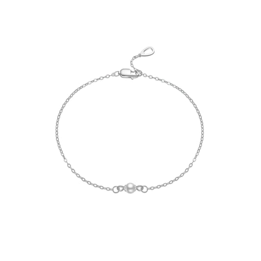 925 Sterling Silver Classic Pearl Bracelet