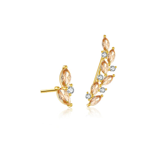 925 Sterling Silver Gemstone Stud Earrings