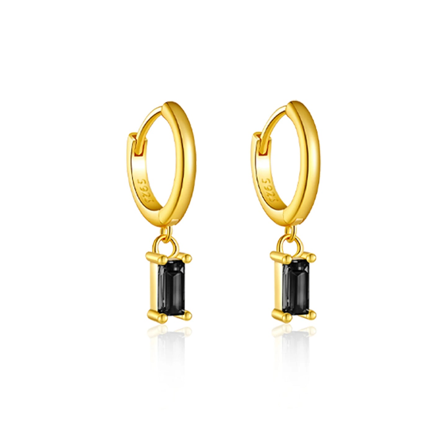 925 Sterling Silver Crystal Earrings