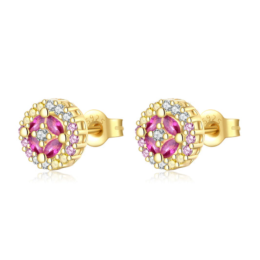 925 Sterling Silver Rainbow Stud Earring