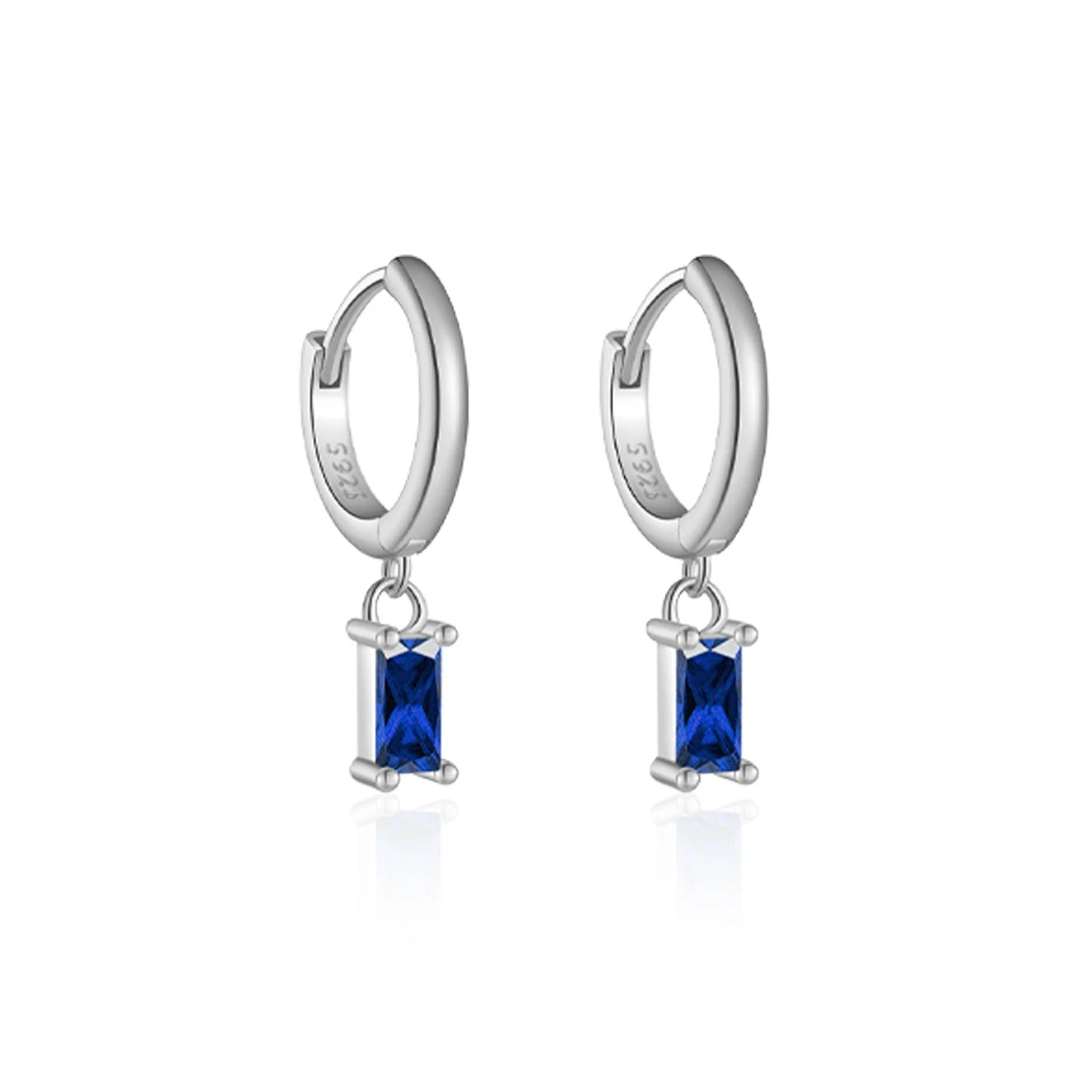 925 Sterling Silver Crystal Earrings