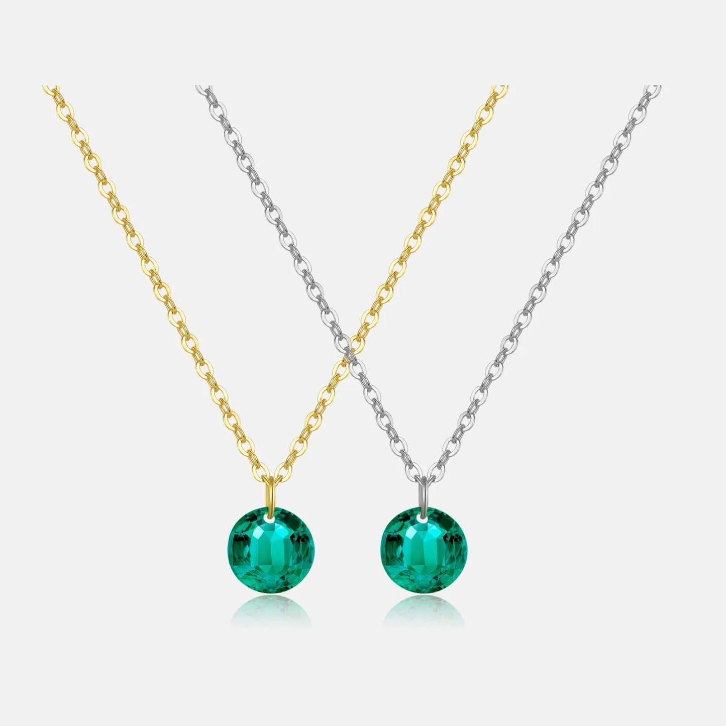 Give me a product description for 925 Sterling Silver Mint Green Pendant