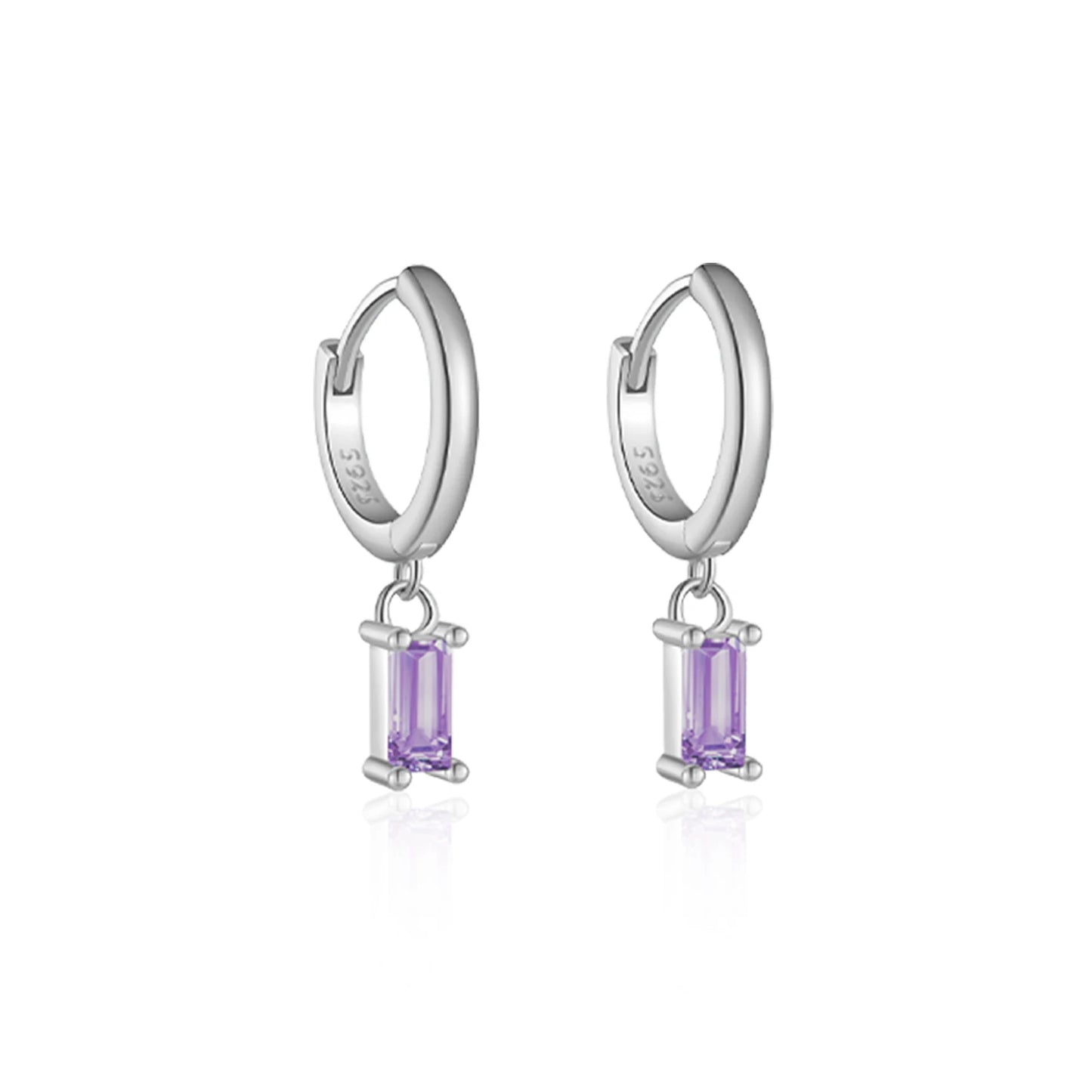 925 Sterling Silver Crystal Earrings