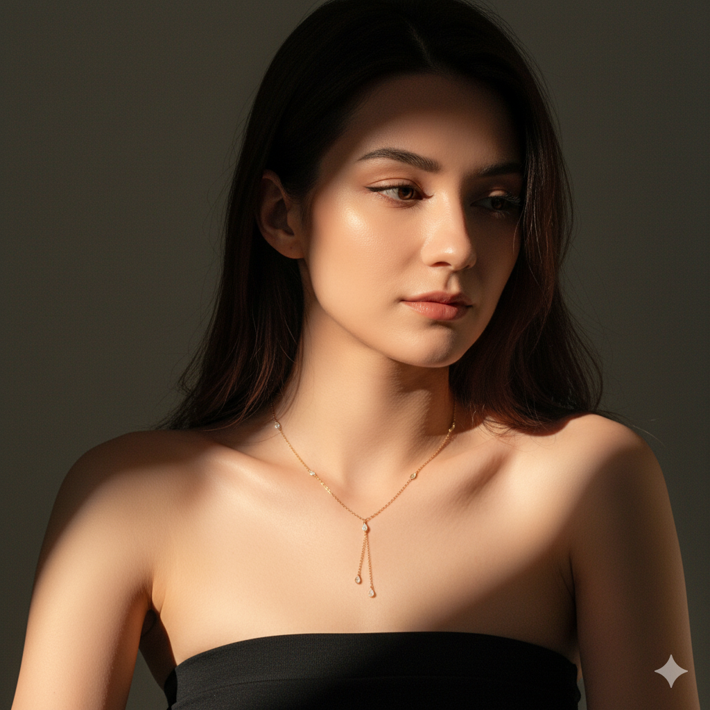 925 Sterling Silver Zircon Necklace