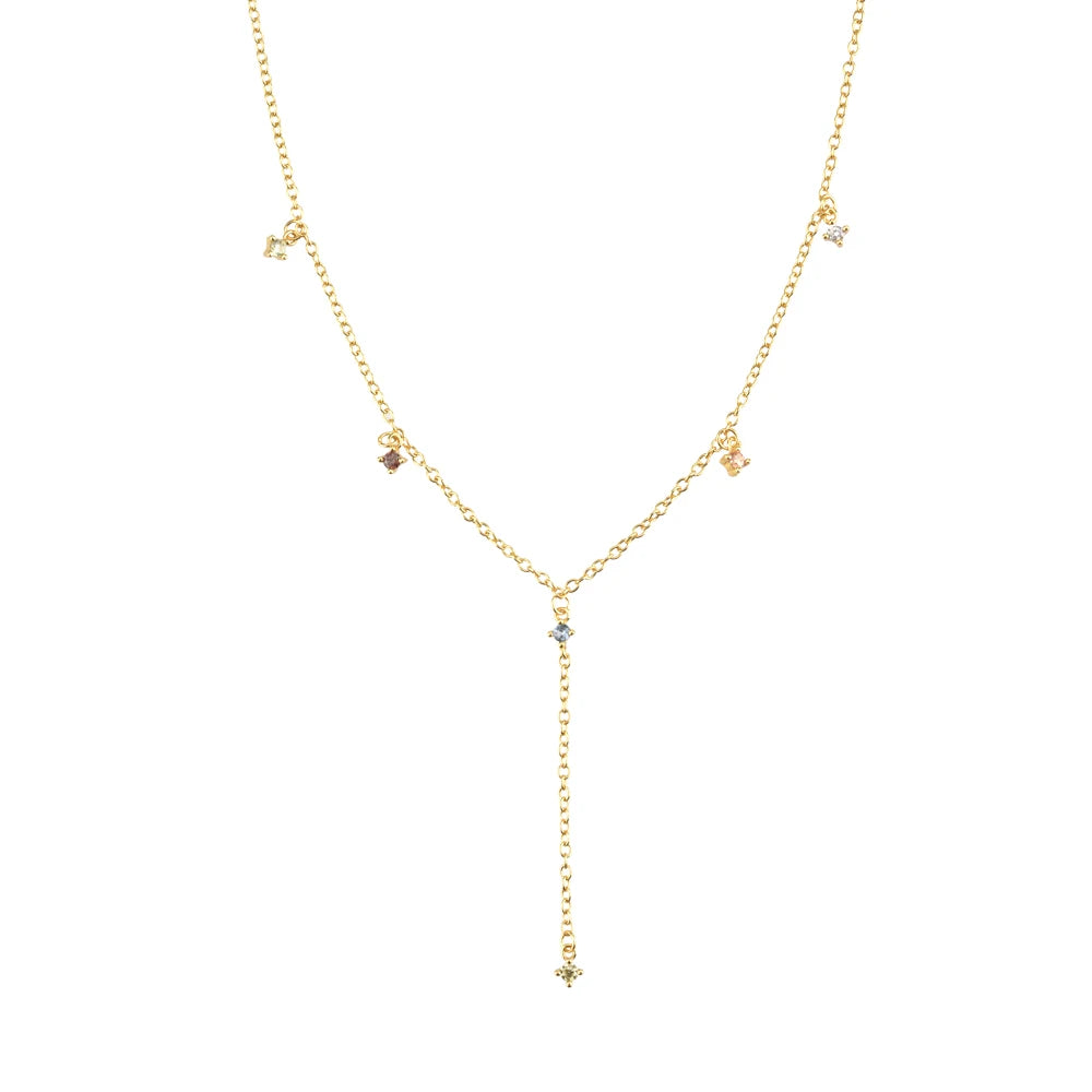 925 Sterling Silver Zircon Necklace