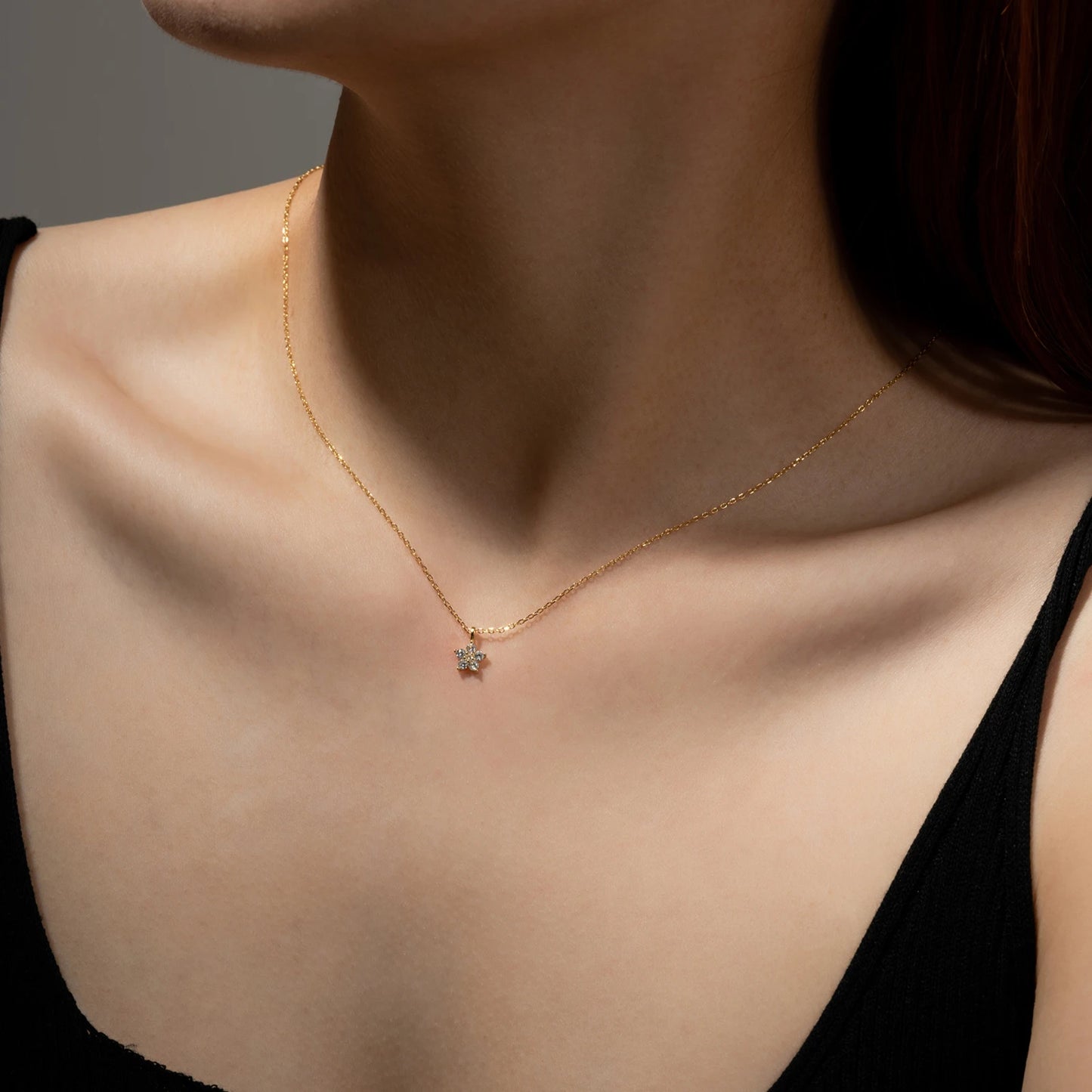 925 Sterling Silver Flower Zircon Pendant