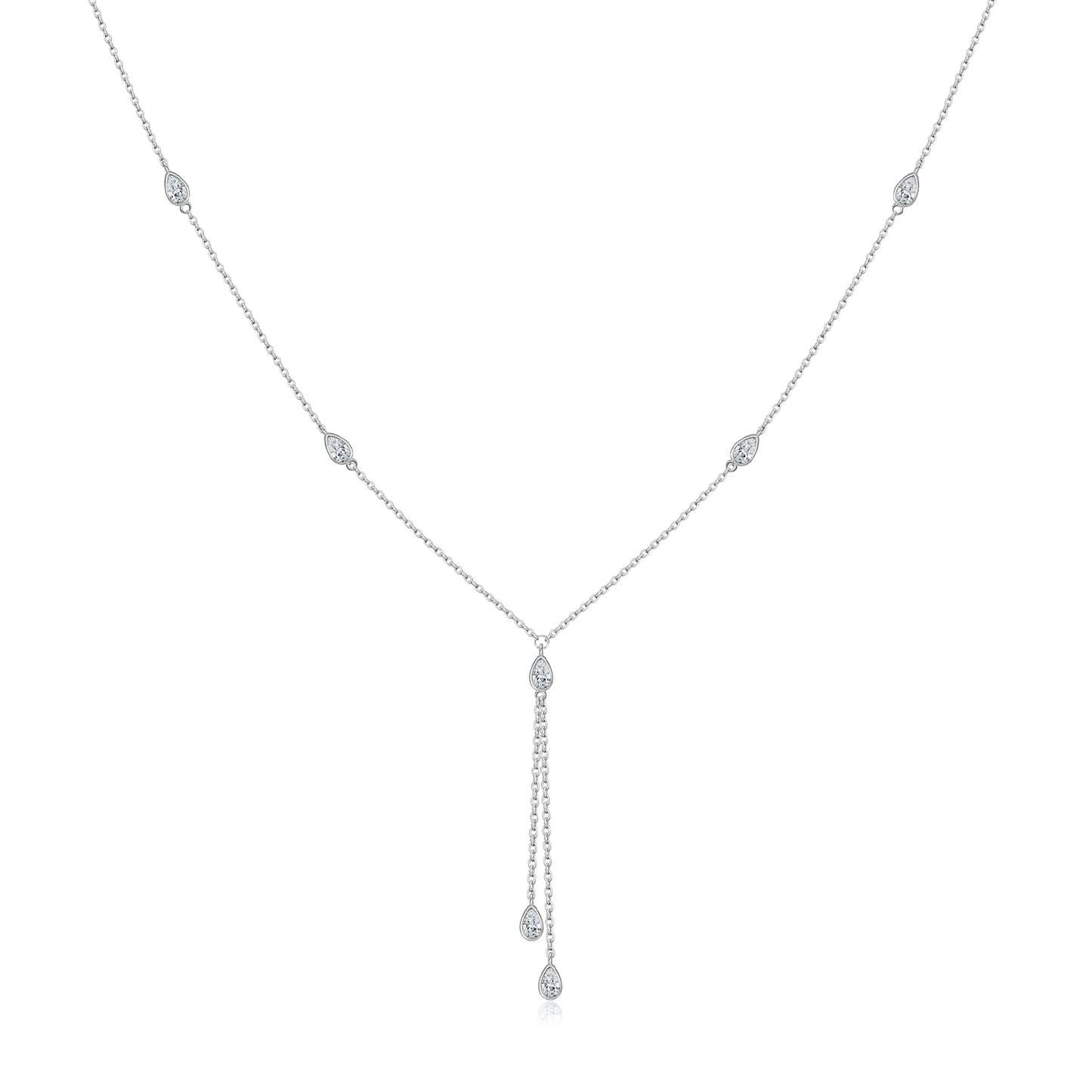 925 Sterling Silver Zircon Necklace