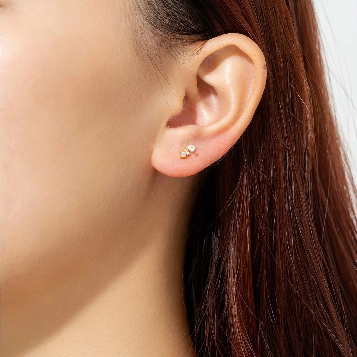 925 Sterling Silver Crystal Stud Earrings