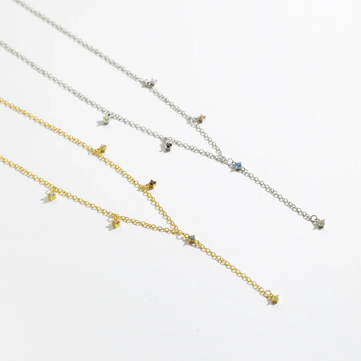 925 Sterling Silver Zircon Necklace