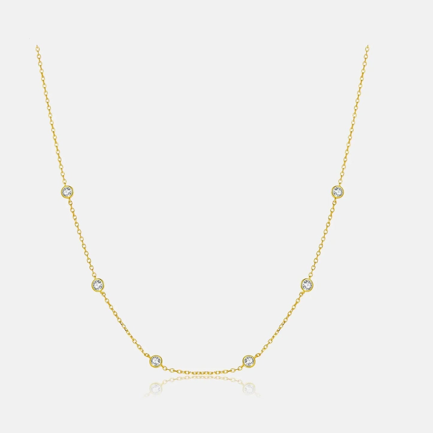 925 Sterling Silver Zircon Necklace