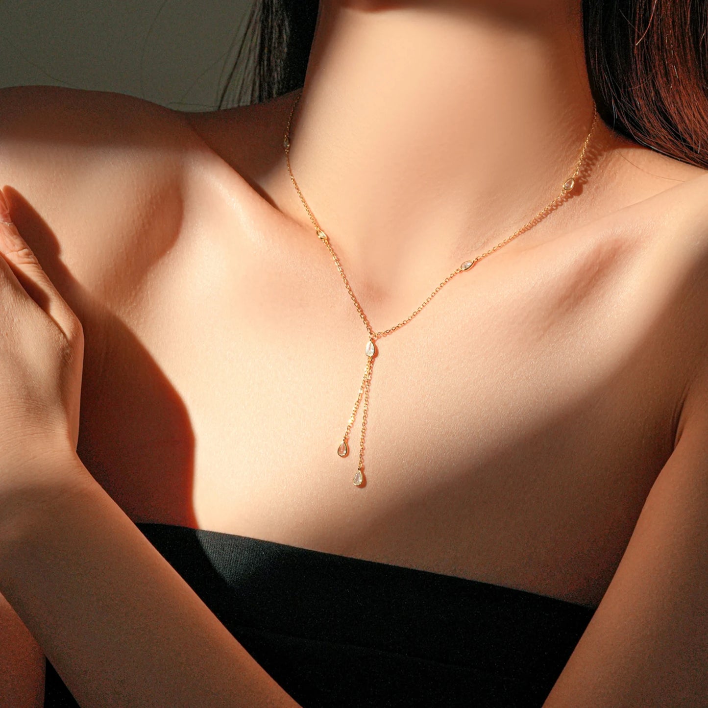 925 Sterling Silver Zircon Necklace