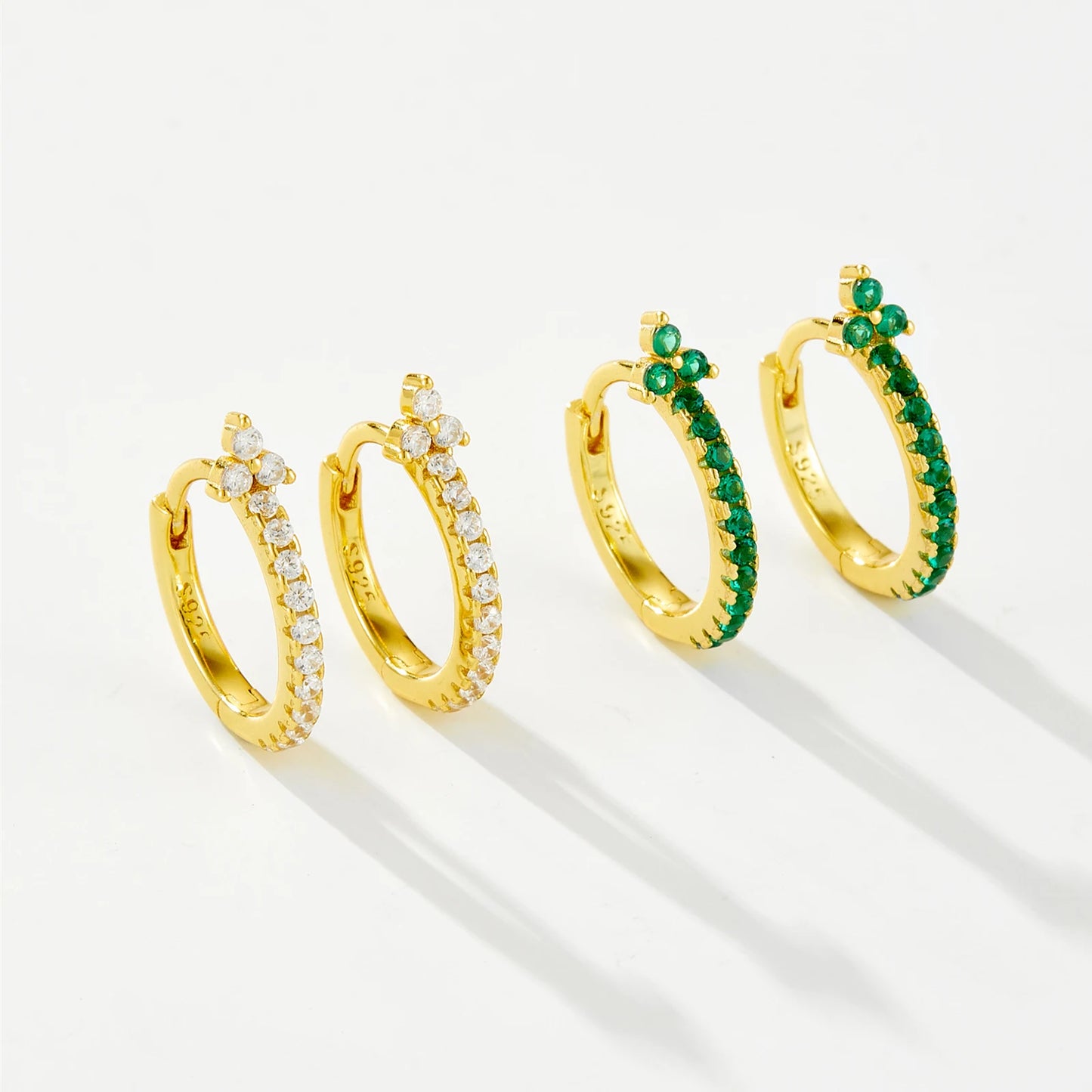 925 Sterling Silver Zircon Earrings