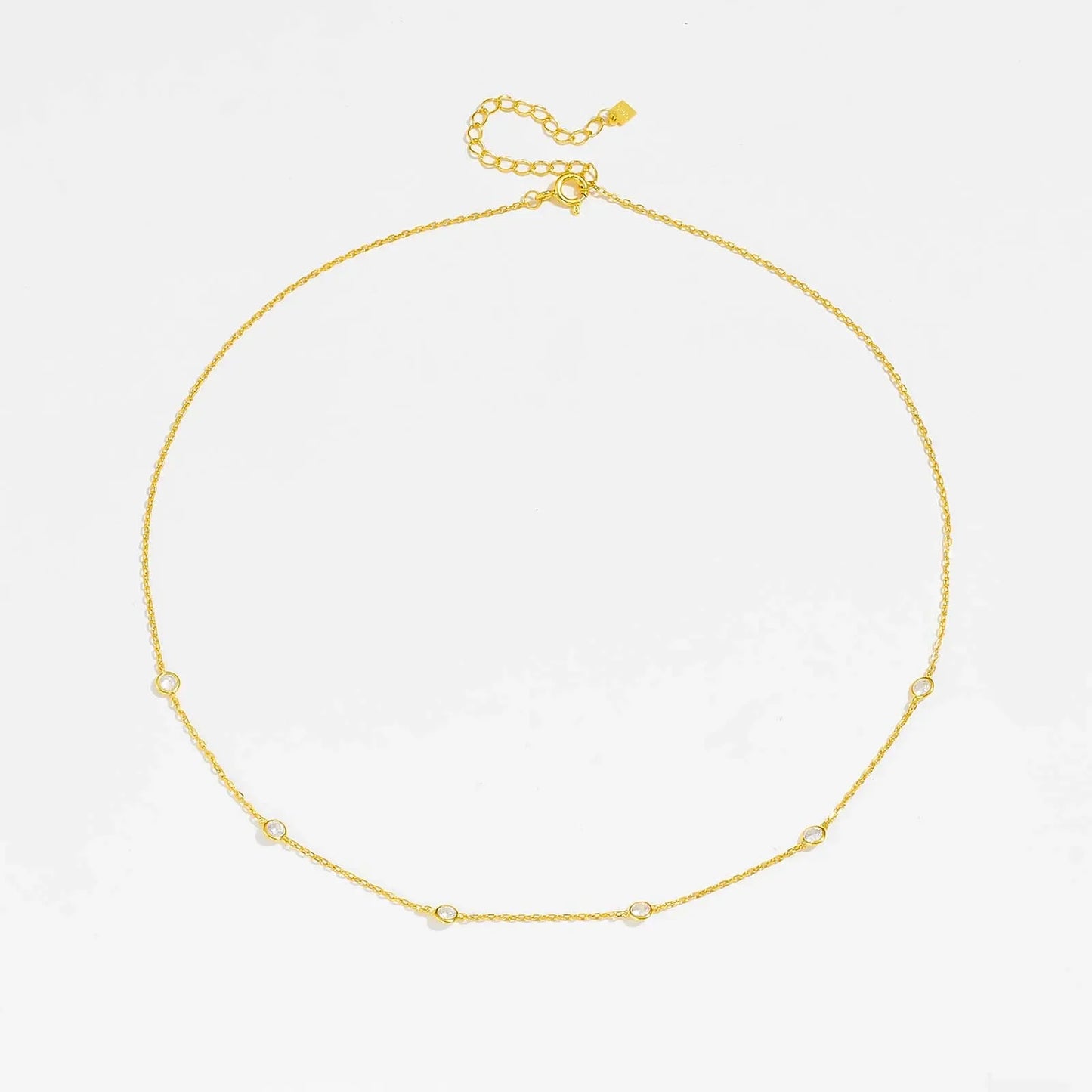 925 Sterling Silver Zircon Necklace