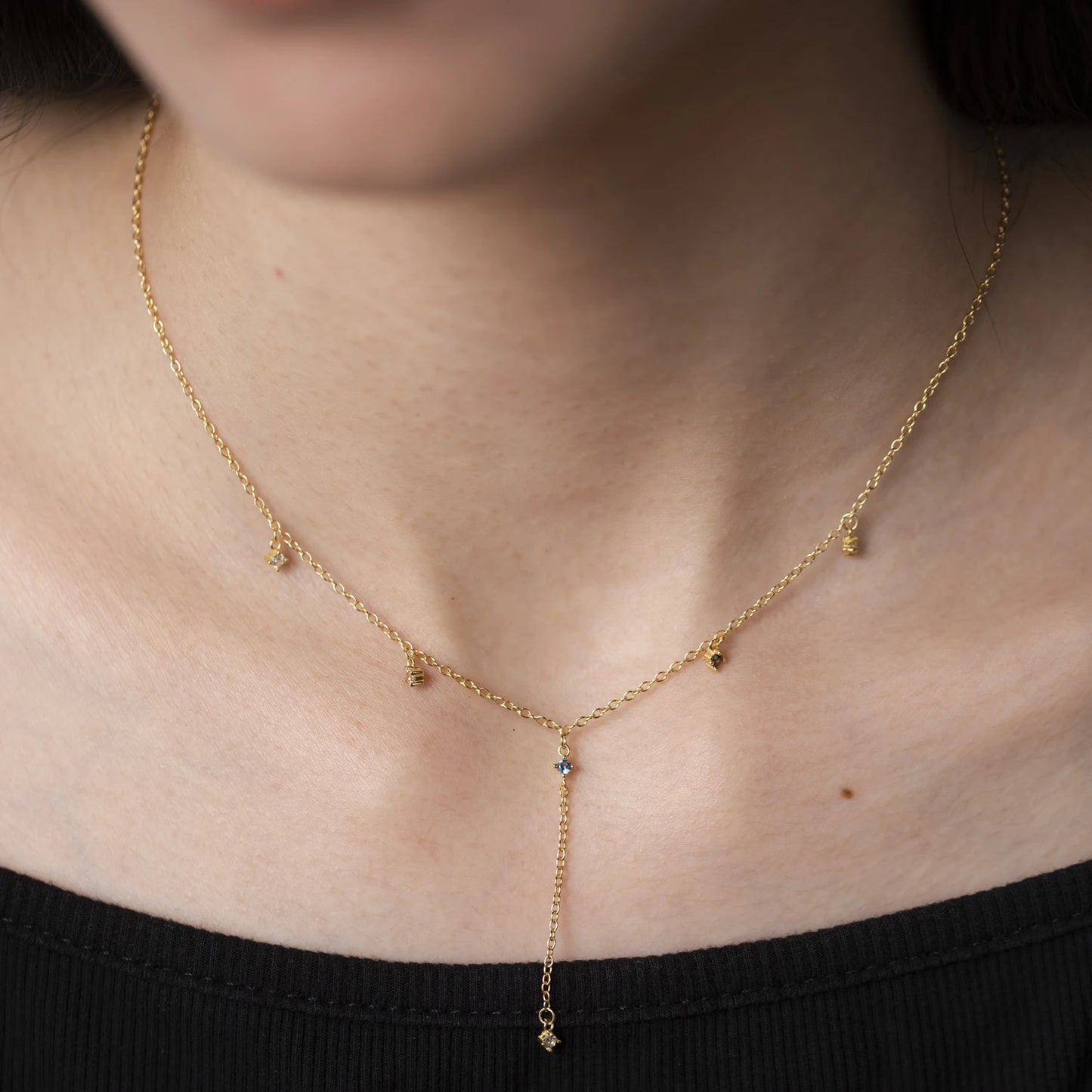 925 Sterling Silver Zircon Necklace